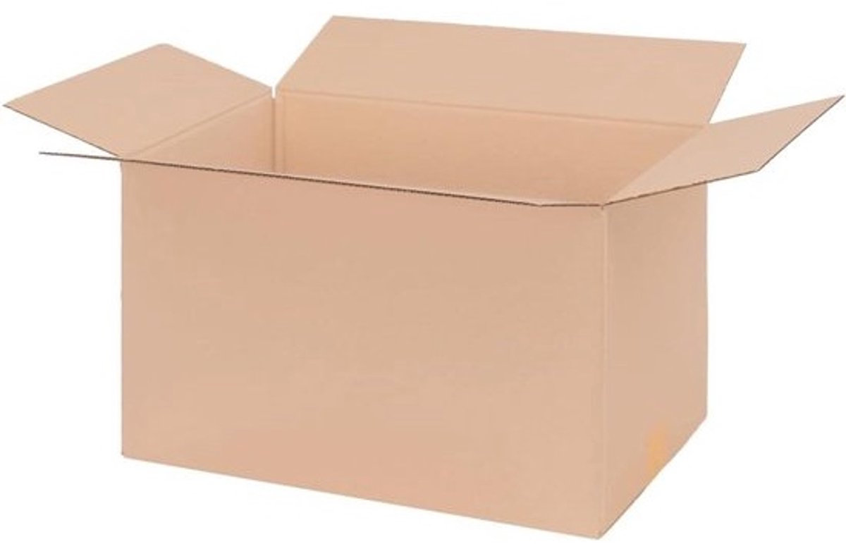 Verhuisdozen - Verzenddozen Karton - Opslag Spullen - Enkelgolf Karton - 50 x 30 x 30 cm - Bruin