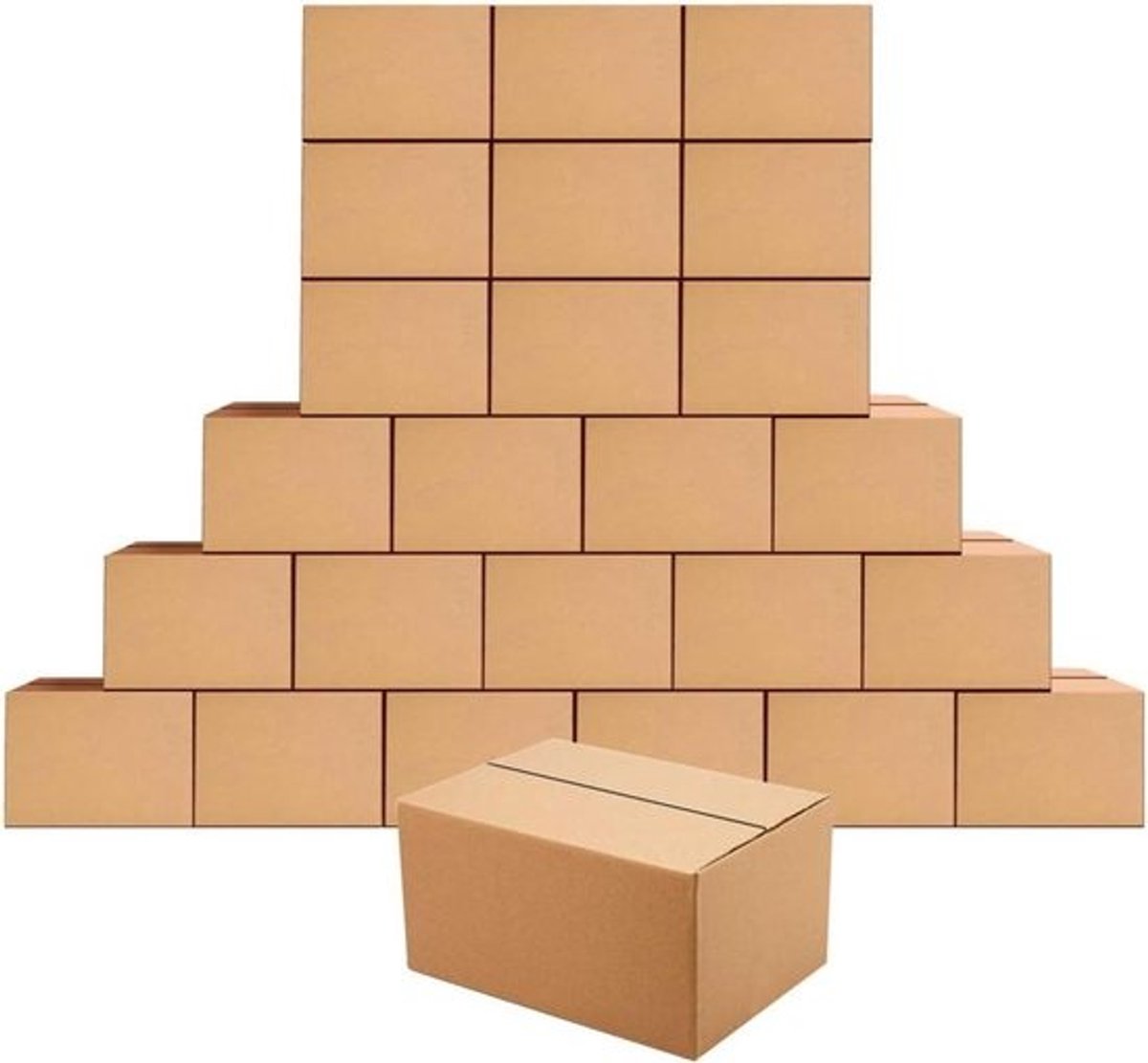 Verzenddozen Karton - Verpakkingdozen Postdozen - Pakketten Verzenden - Dubbele Golfkarton - 25 stuks - Bruin