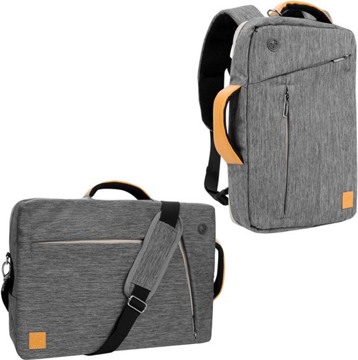 Laptop Tas - Schoudertas Laptoptas - Veilig Vervoer - Universele Pasvorm - 13.3 inch - Cloudy Gray