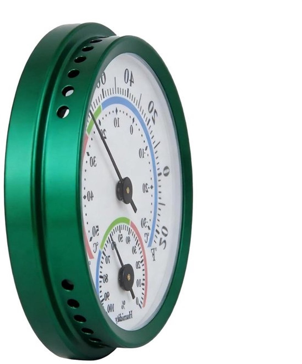 Koelkastthermometer Vochtmeter - Binnenthermometer Meetapparaat - Klimaat Bewaken - Batterijvrij Mechanisch - 85 cm - Wit