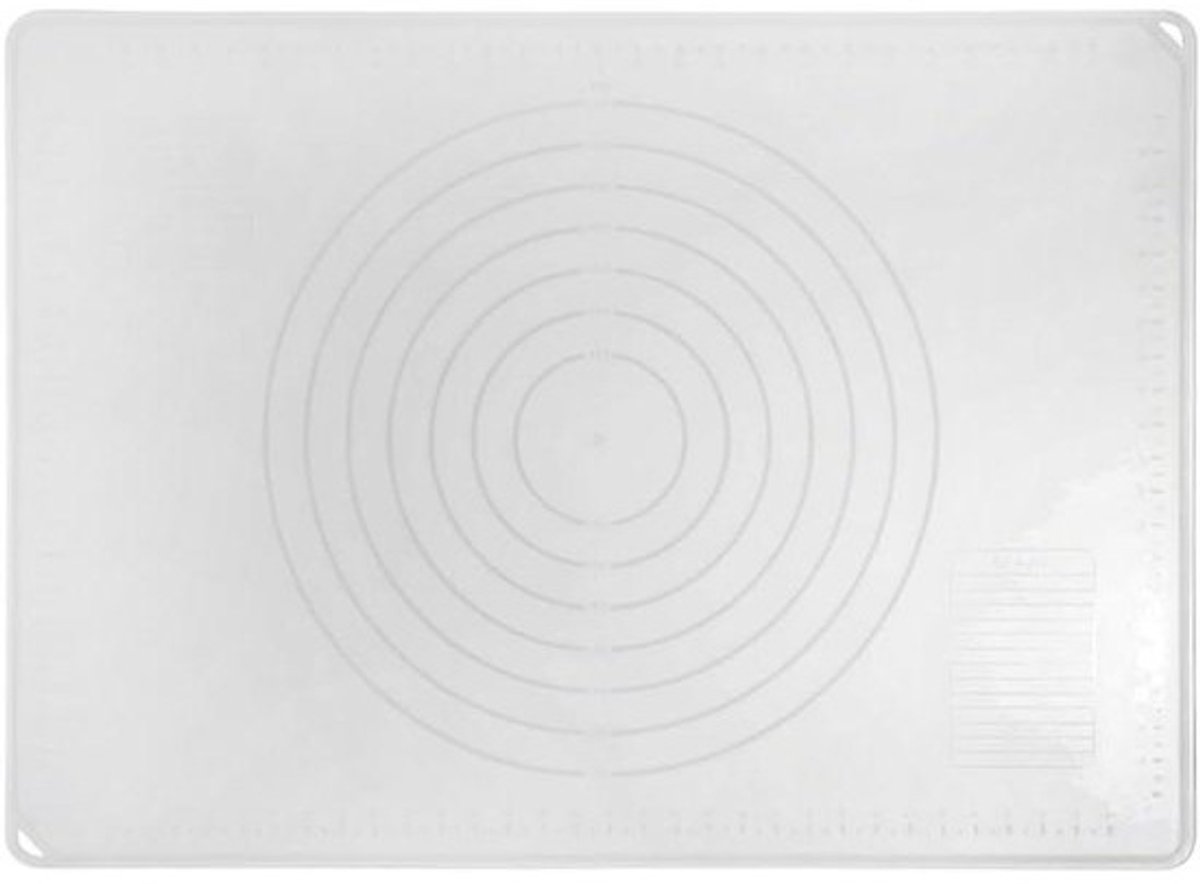 Bakmat Siliconen - Bakplaat Mat - Bakken en Koken - Met Schaalverdeling - 70 x 50 cm - Transparant