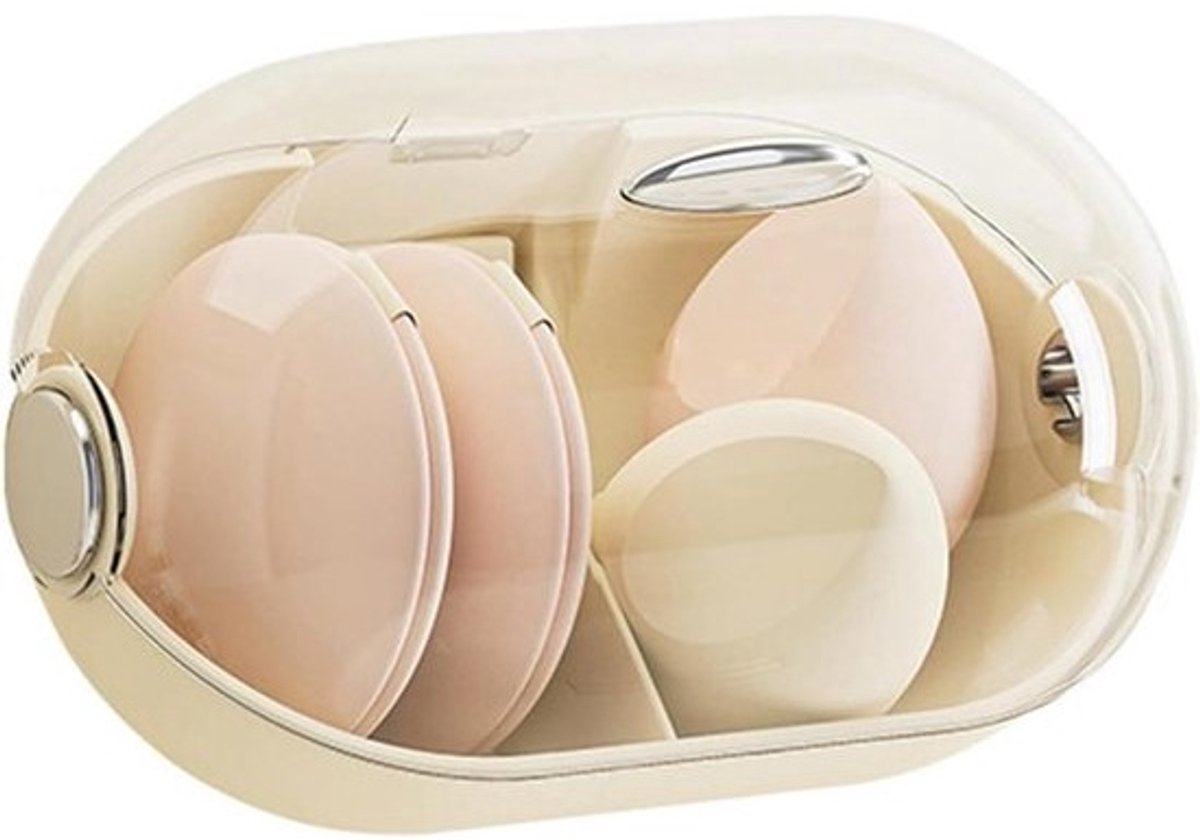 Make-up Organizer - Cosmetica Opberger - Badkamer Organiseren - Stofvrij Deksel - 14 x 9 cm - Transparant