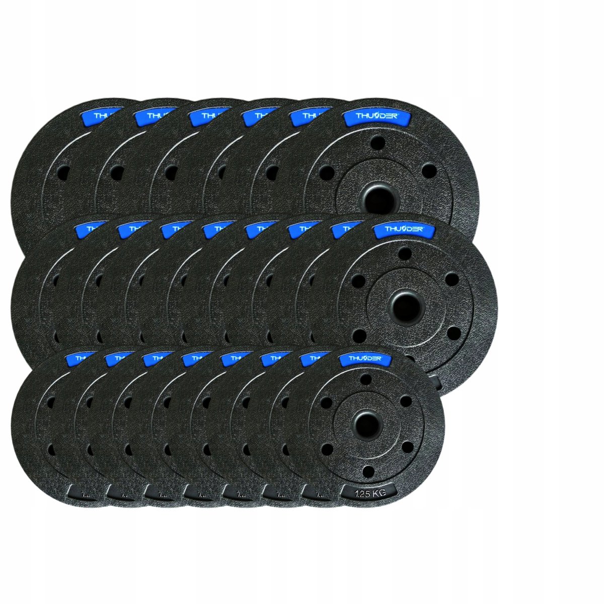 Thunder Composiet Halter Gewicht Set 60kg - Ideaal voor Krachttraining Thuis