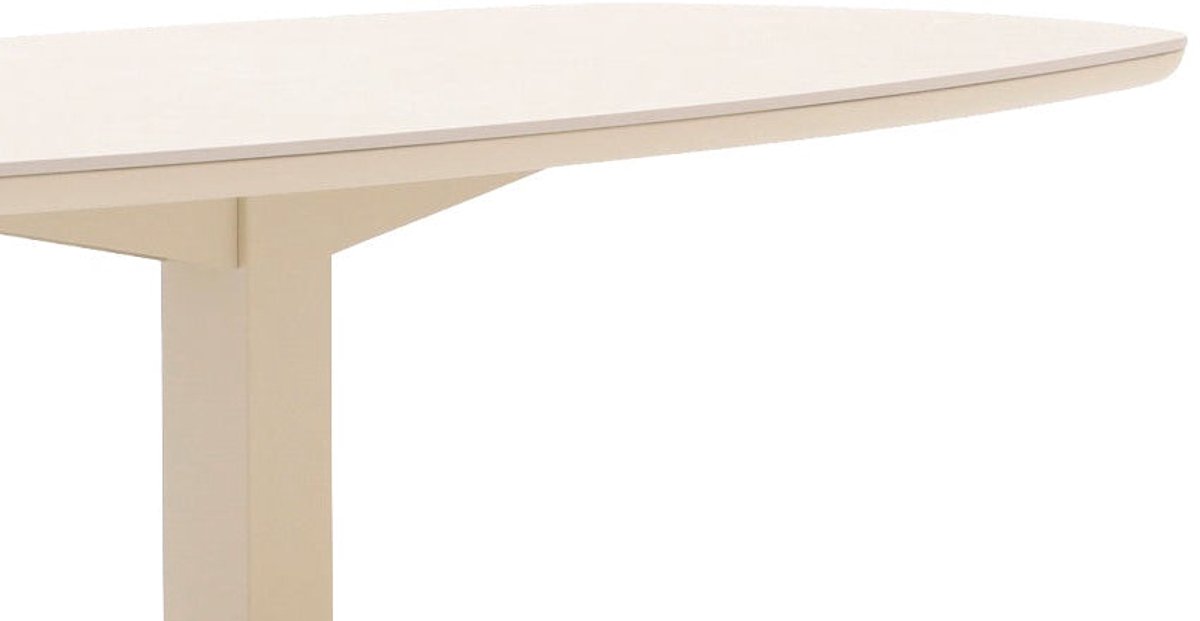Apple Bee Zanzibar Table de jardin - Oyster - 220x110x77cm - Ovale danois
