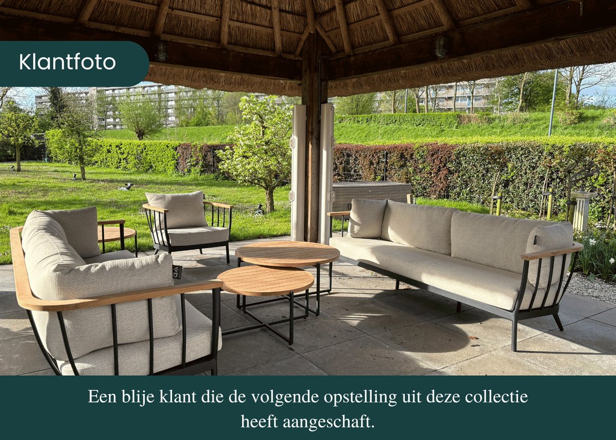 Apple Bee Condor Loungeset Nr. 13 - 5-delig - Black - BEE Wett