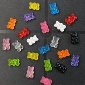 TLVX 22 stuks Kleine 3D Beertjes Magneten / Leuke Koelkastmagneten / Whiteboard Magnets / Speel- en Leer / Foto Magneet / School / Boodschappenlijst / Notitie / Memo bord / Gummibeer / Schoolbord / Magnetisch / Lijkend op Gekleurde Snoep Beertjes