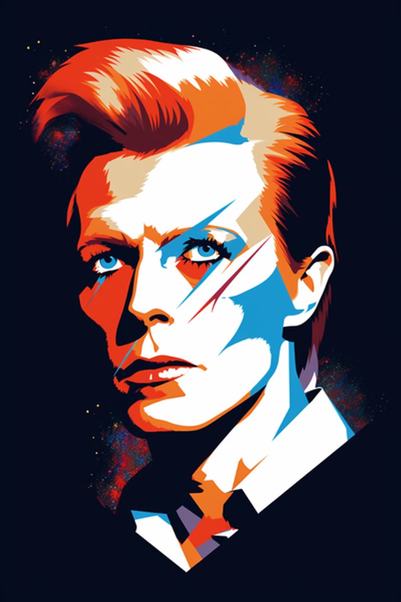 David Bowie Poster - Rock - Zanger - Space Oddity - David Bowie - posters - formaat 70x100cm - L466