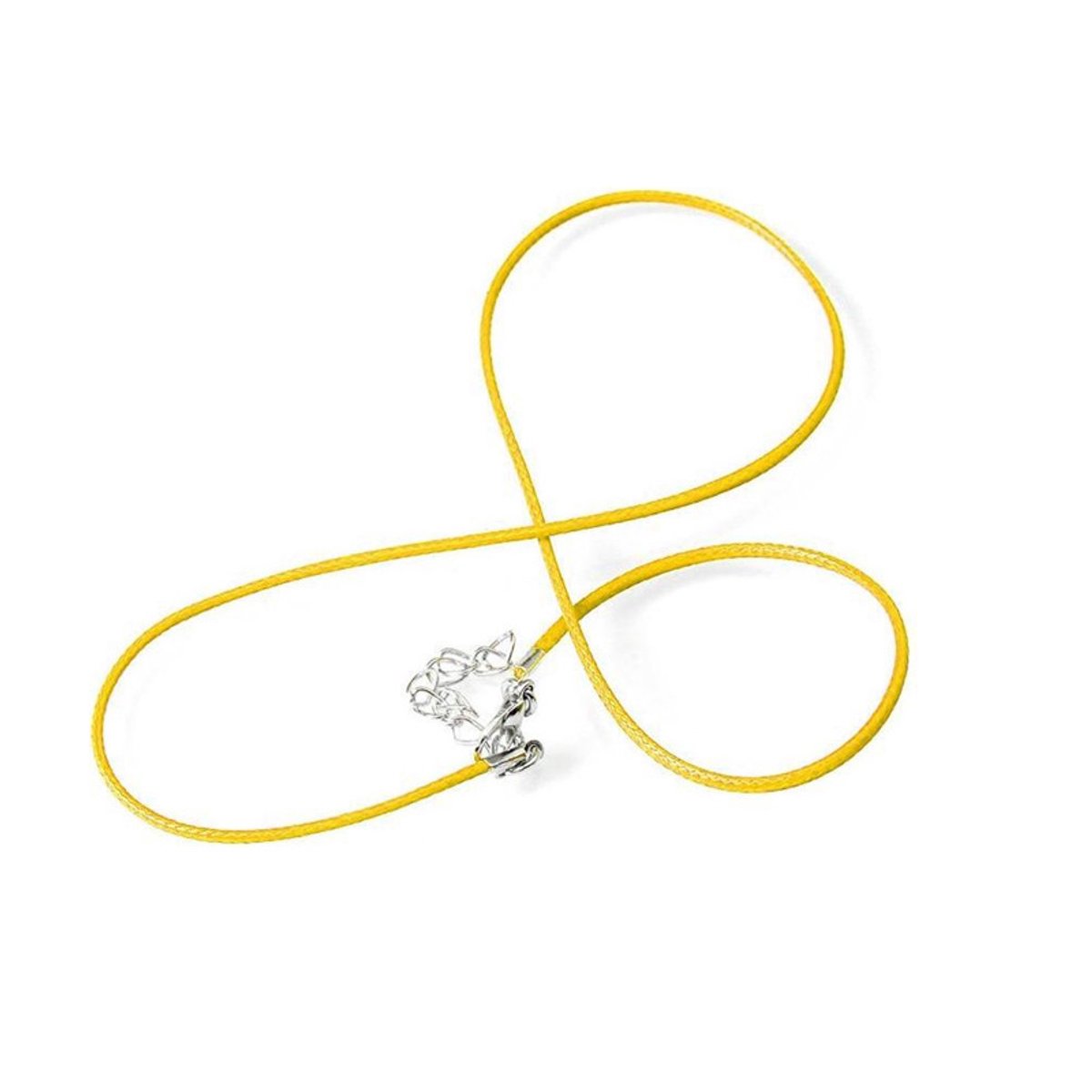 Elegante gele veterketting of armband – 1,5 mm – 45 cm