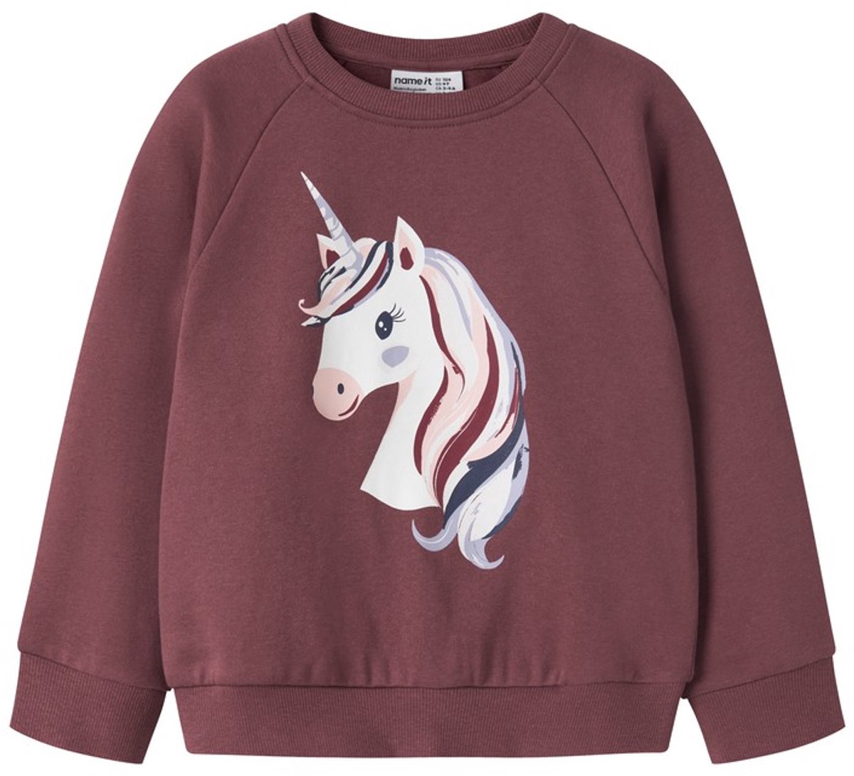 Name it sweater meisjes - bordeaux - NMFvenus - maat 86