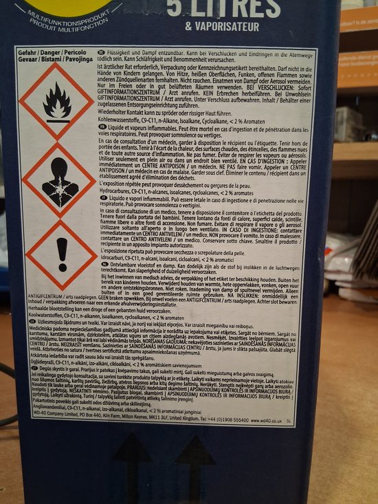 WD-40® Multispray Jerrycan - Trigger - Verdrijft vocht - Stopt piepen - Beschermt tegen roest - Verwijdert vuil - 5 Liter van Merkloos — afbeelding 5