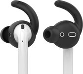 KELERINO. 2 paires de crochets d'oreille - Convient pour les Airpods - Avec étui de rangement - Meilleure qualité sonore - Noir