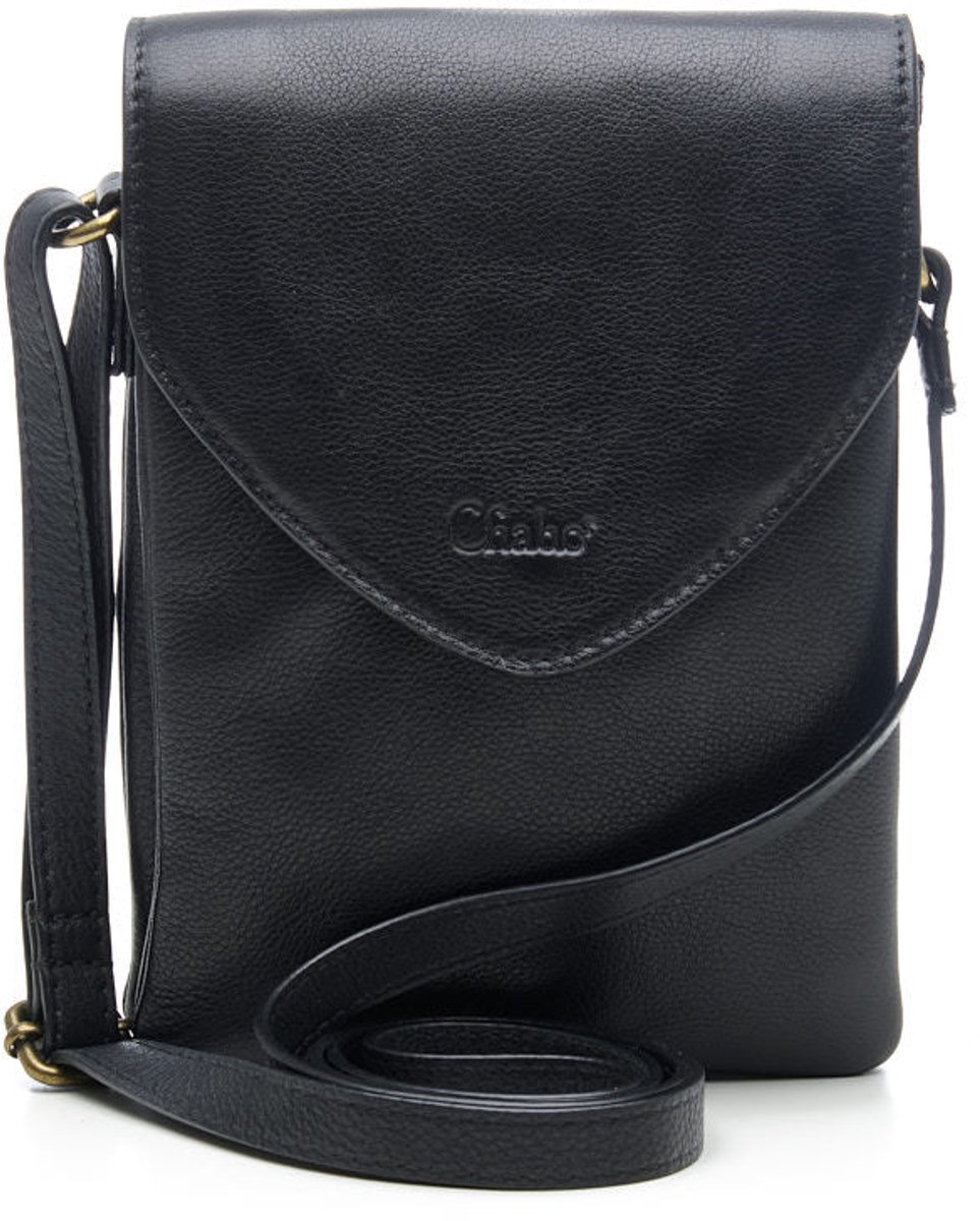 Chabo Bags Stylish Mover Leren Crossbodytas - Black