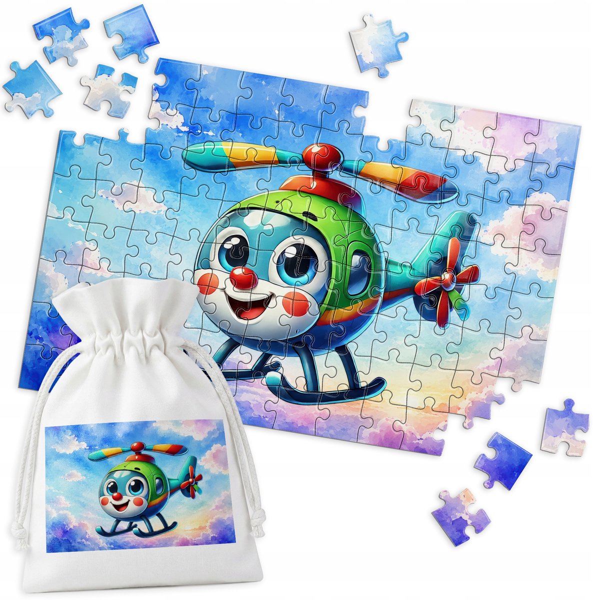 Helikopter Puzzel - 96 Stukjes - Leuk voor het Hele Gezin