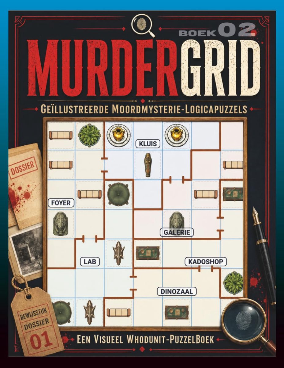 MurderGrid Deel 02: Geïllustreerde logische puzzels voor moordmysteries - ShopVlot