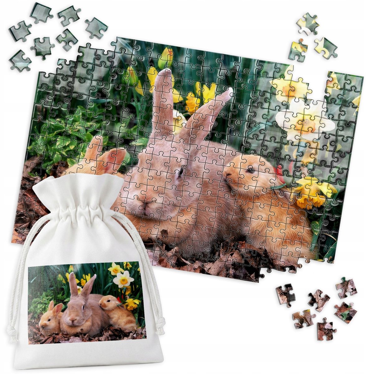 Traditionele puzzels: Drie Konijnen, 252 stukjes