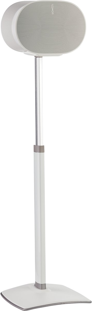 Sanus WSSE3A1-W2 adjustable speaker stand - verstelbaar in hoogte - luidsprekerstandaard - optimale luisterhoogte - kabelbeheer - geschikt voor Sonos ERA 300 - Wit van Sanus — afbeelding 4