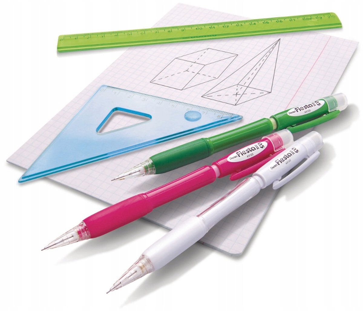 Pentel Fiesta AX125 Automaat Potlood 0.5mm - Levendige Kleuren