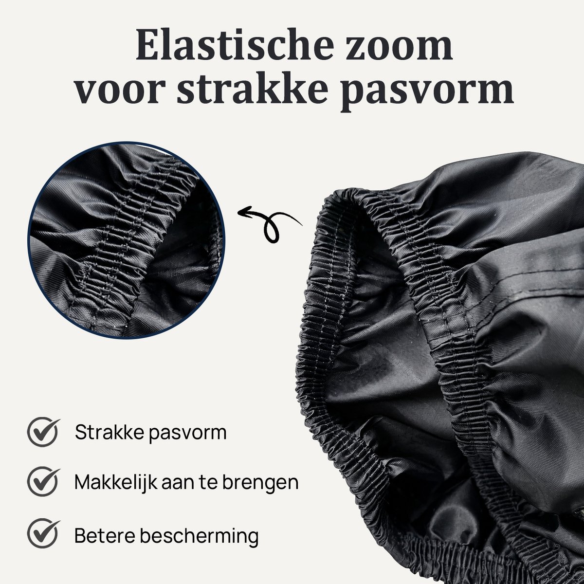 Scooterhoes met windscherm - maat M - waterdicht - scooter hoes - voor Vespa, Fiddle, Peugeot, Piaggio – foto 5