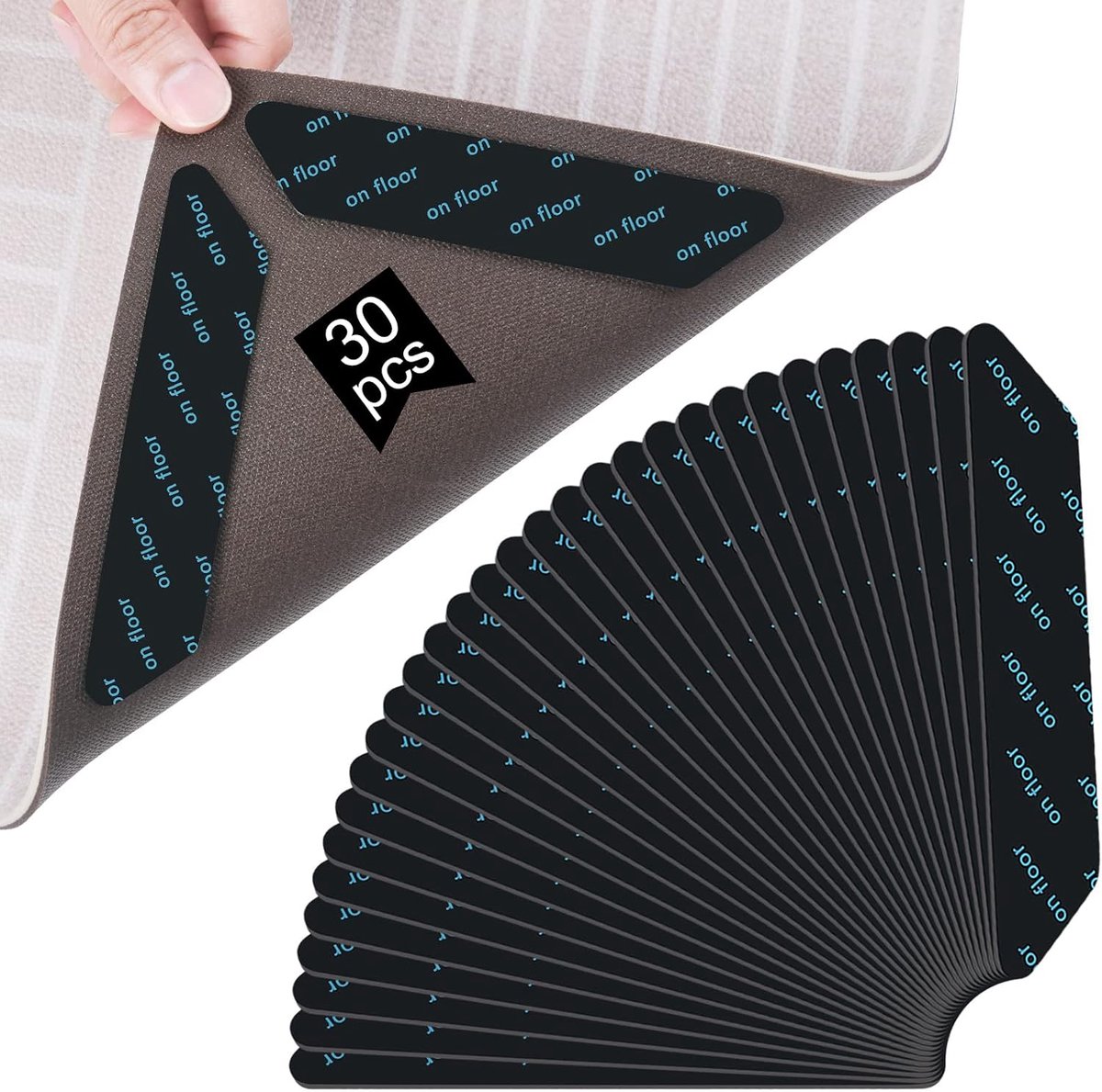 Huishoudartikel - Set van 30 - Zonder Boren - Antislip - Zwart
