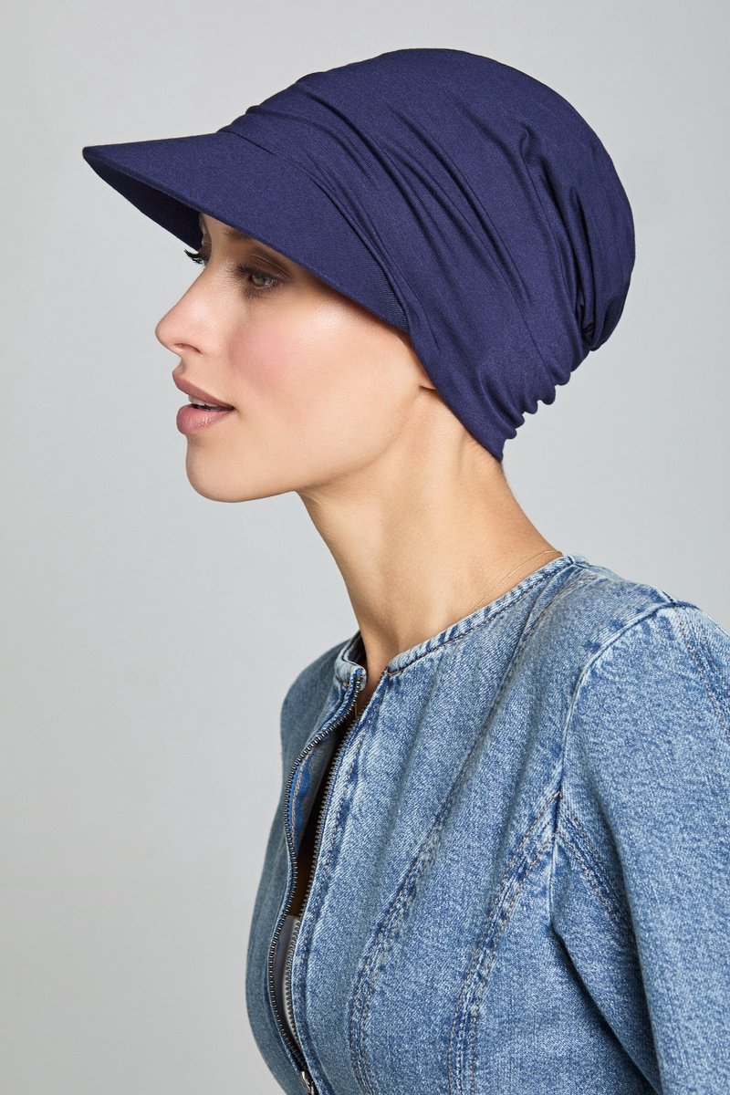 Gisela Mayer chemo cap Gemma - Marineblauw