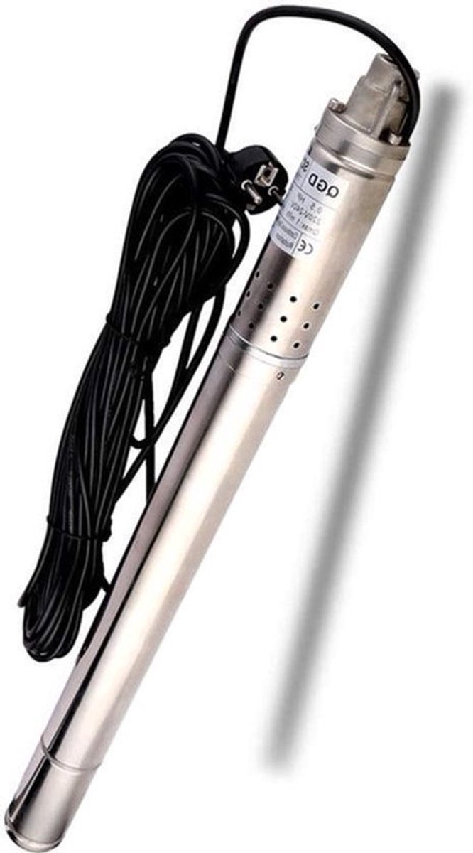 Diepwaterpomp – Dompelpomp – Waterpomp – Putpomp – Boordompel – 370 W Vermogen – Roestvrijstalen Behuizing – 50 Meter Hefhoogte