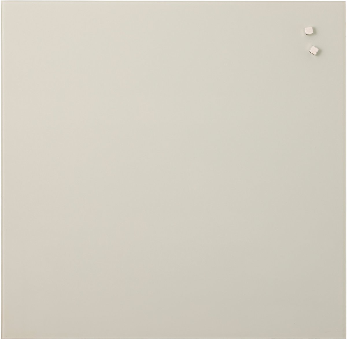 Naga - Glasmagneetbord - 45 x 45 cm - Warm Grijs - NA-10766