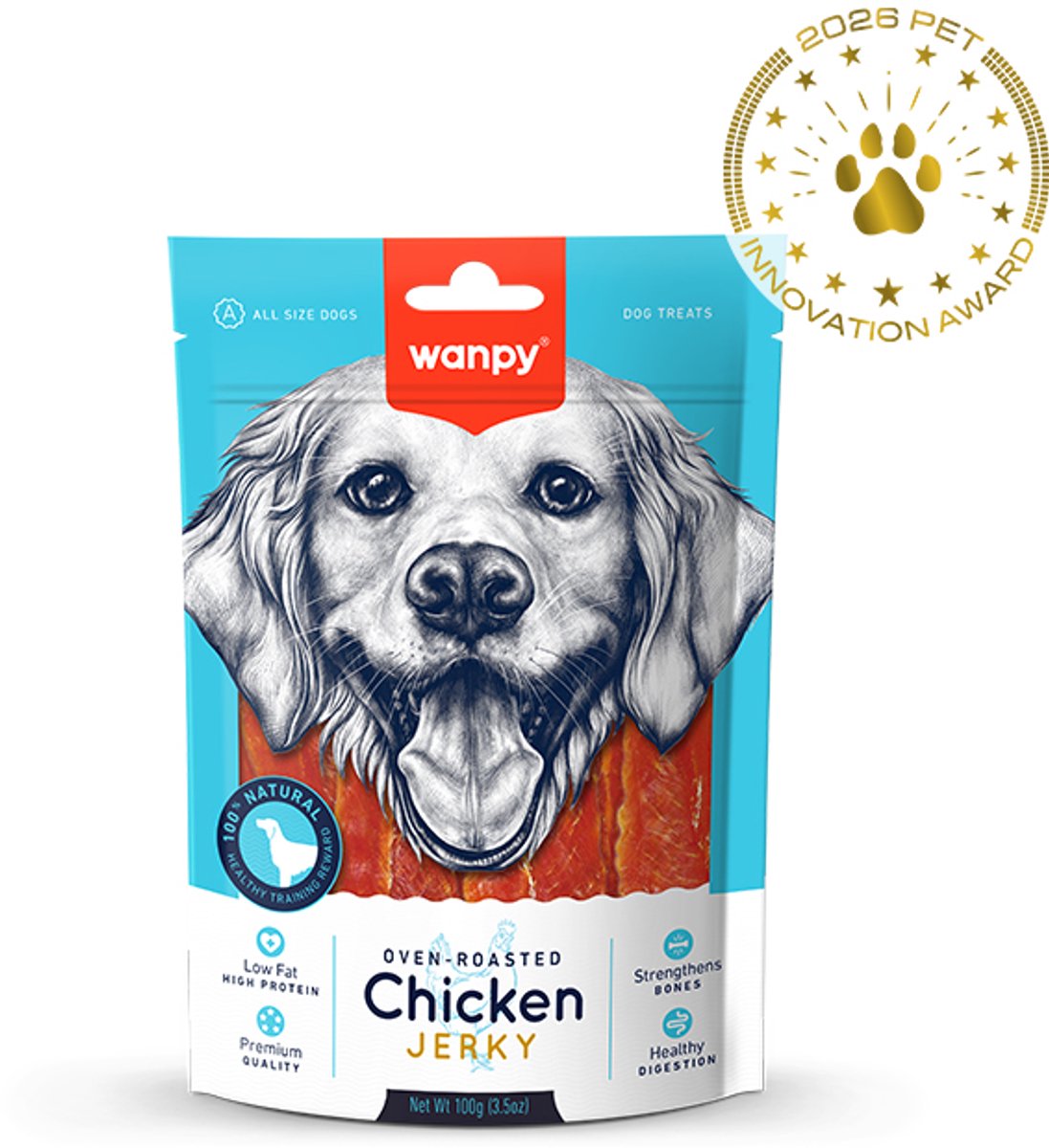 Wanpy - Kip Jerky Hondensnack