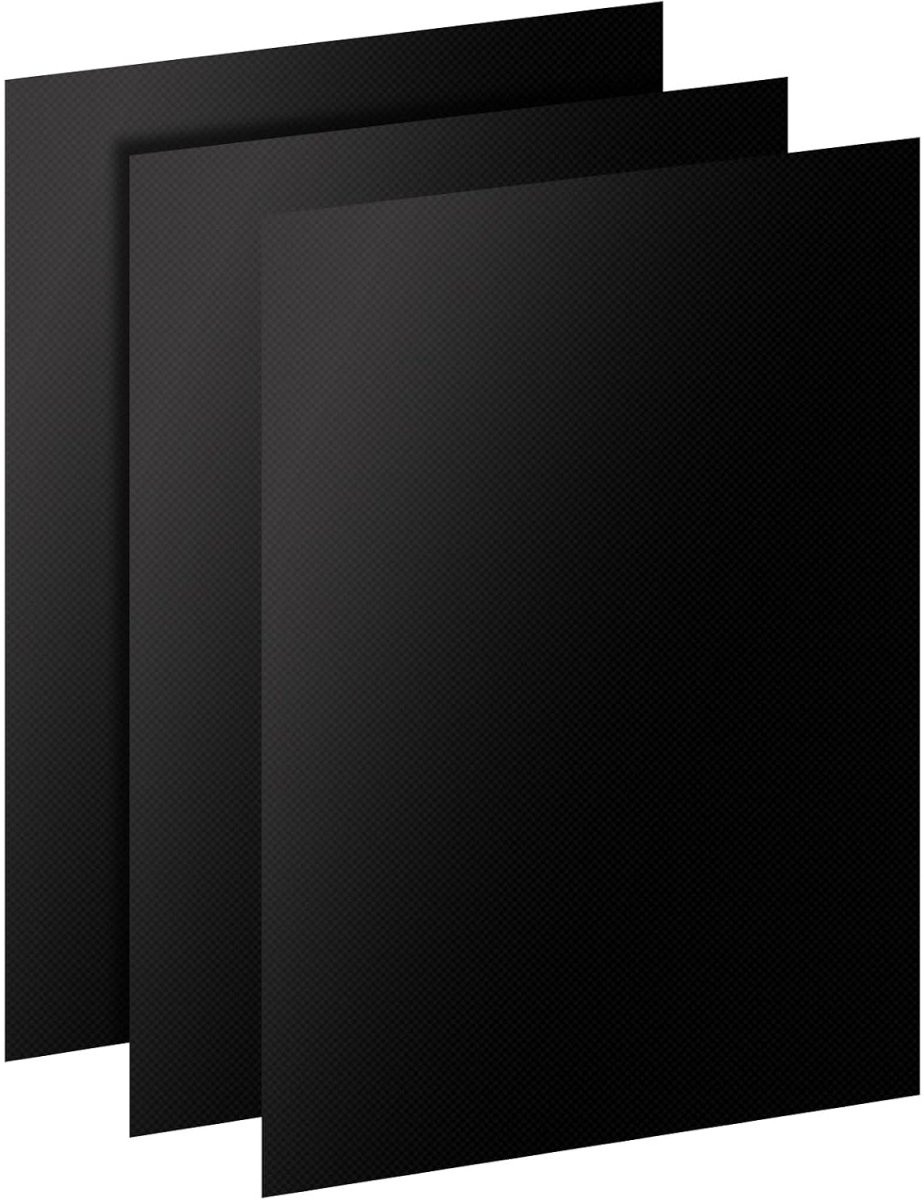 SSTRWGOOD 4 Stuks Grillplaten - Herbruikbare BBQ Mat - Anti-aanbak & Makkelijk Schoon - Geschikt voor Gas, Houtskool en Oven - Vezelmateriaal - 400x330x0.2mm