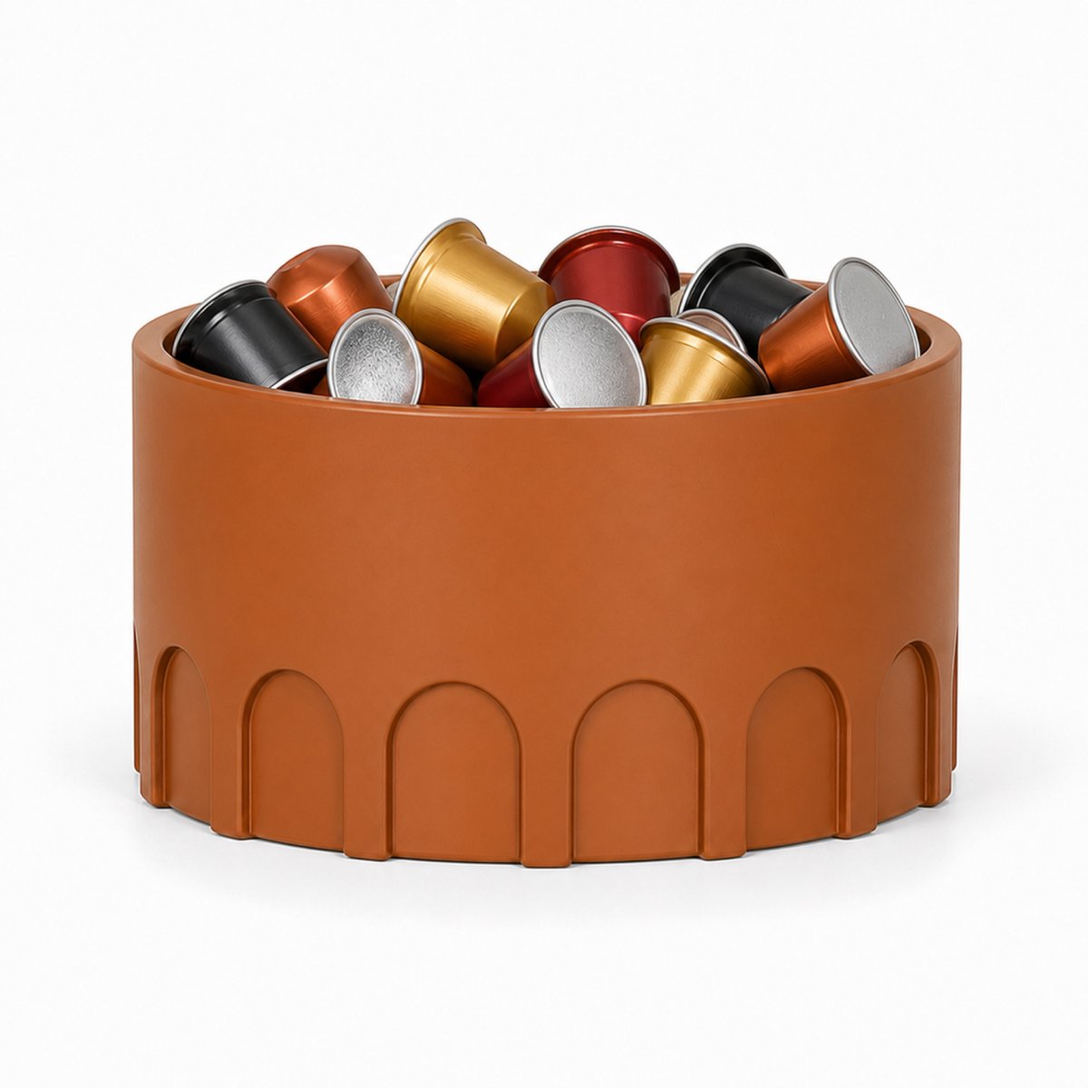 Fiastra Romano houder voor koffiecups - Bruin