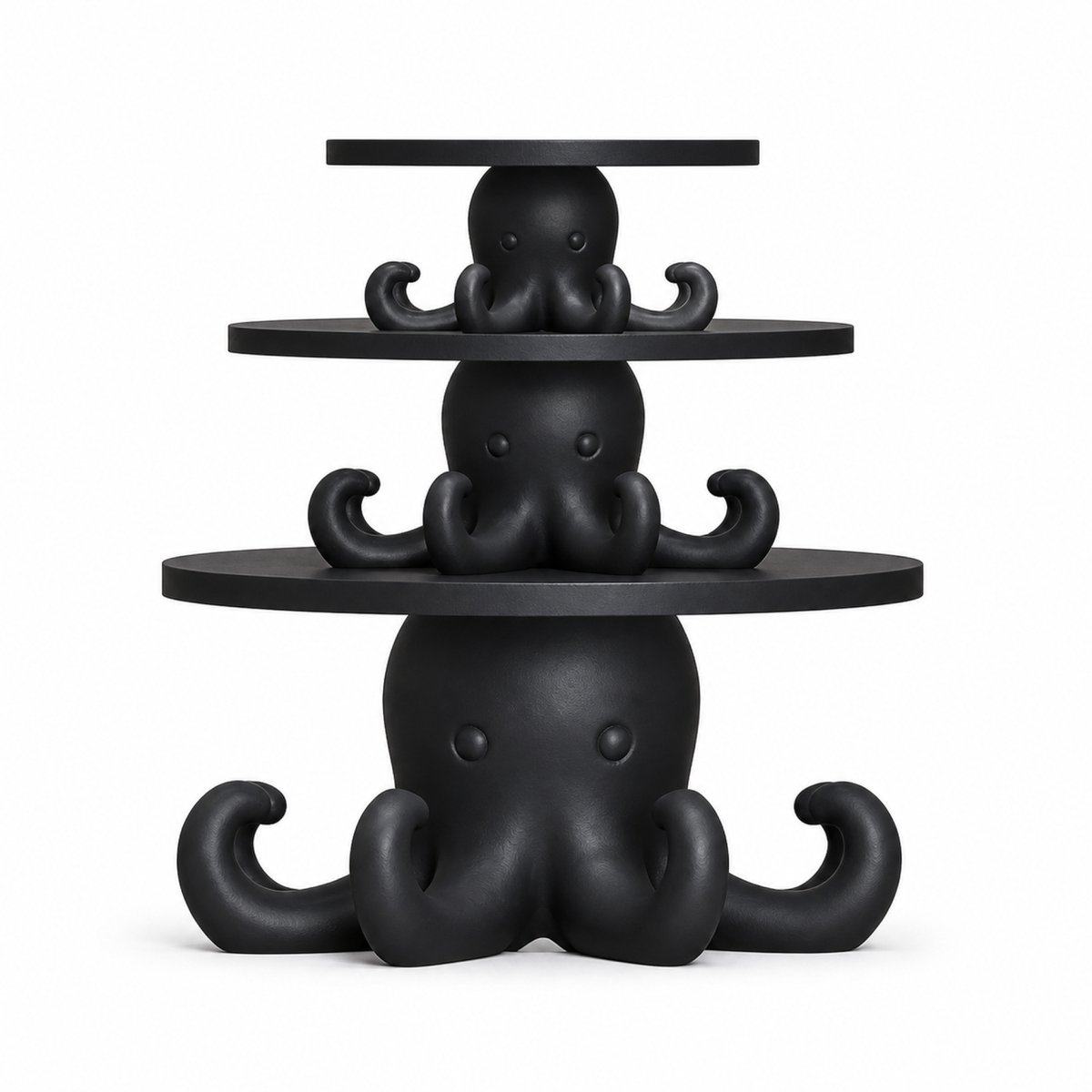 Fiastra Octopus etagère - Zwart
