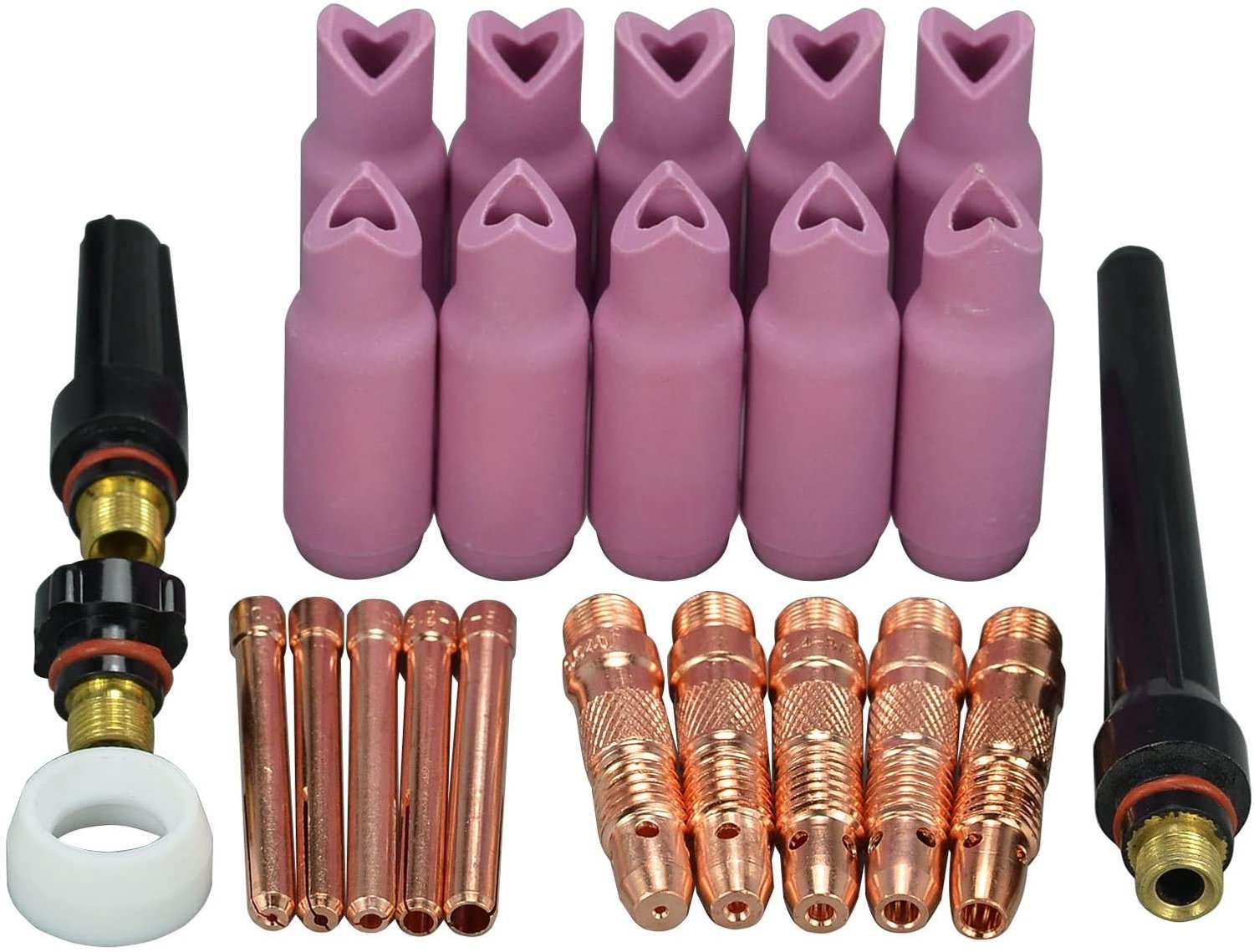 24-delige TIG Collet en Nozzle Set voor SR WP 17 18 26