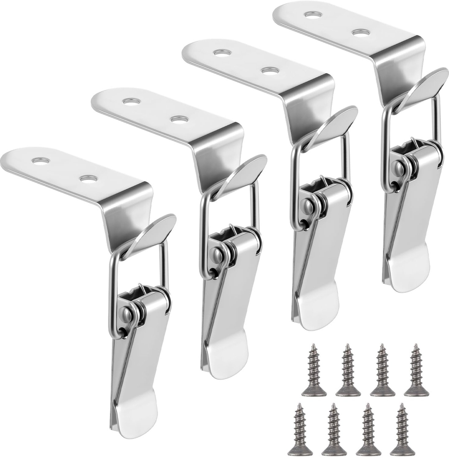 Set van 4 RVS Hoeksloten voor Toolbox