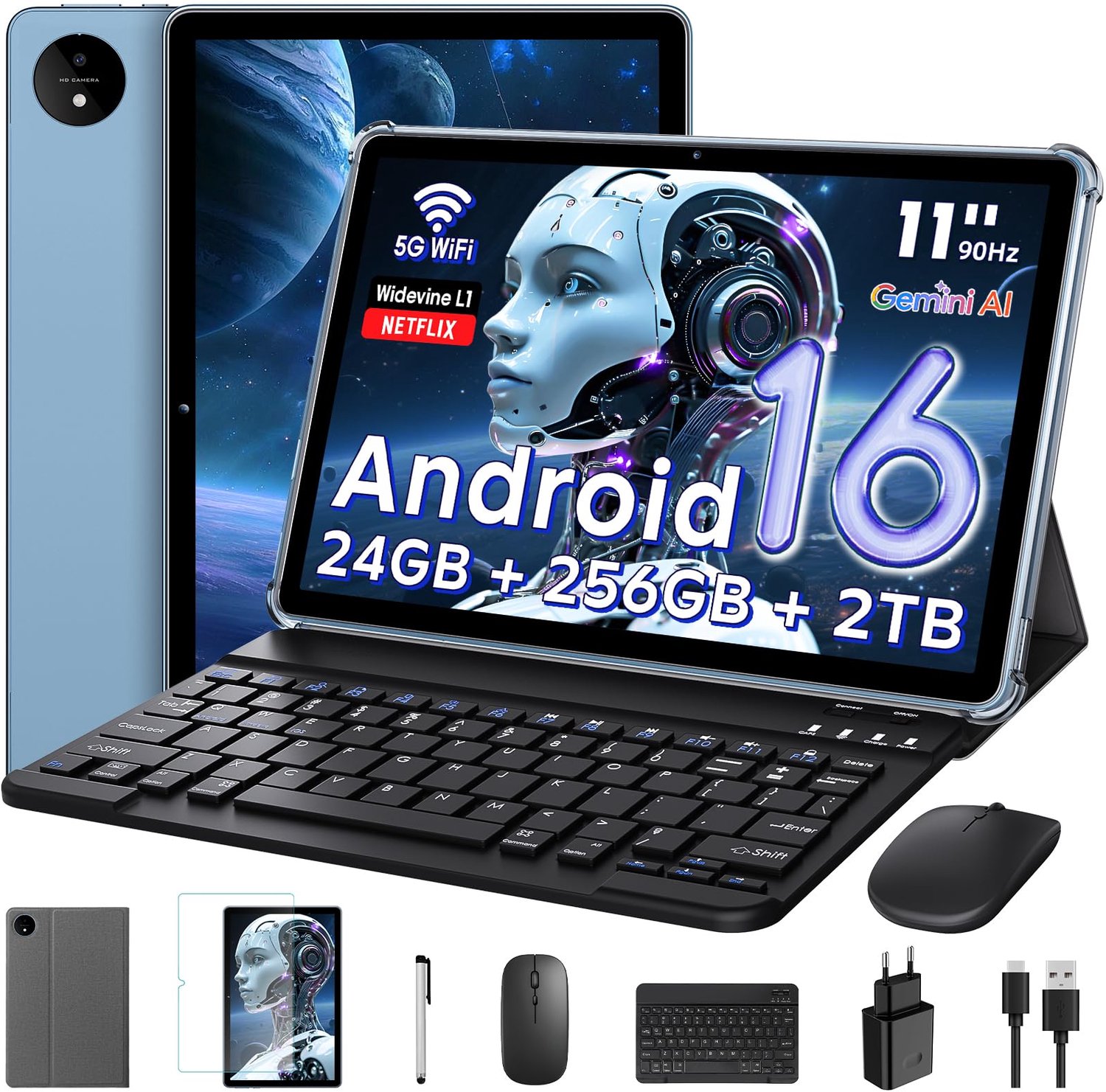 11 Inch Android Tablet met Gemini AI