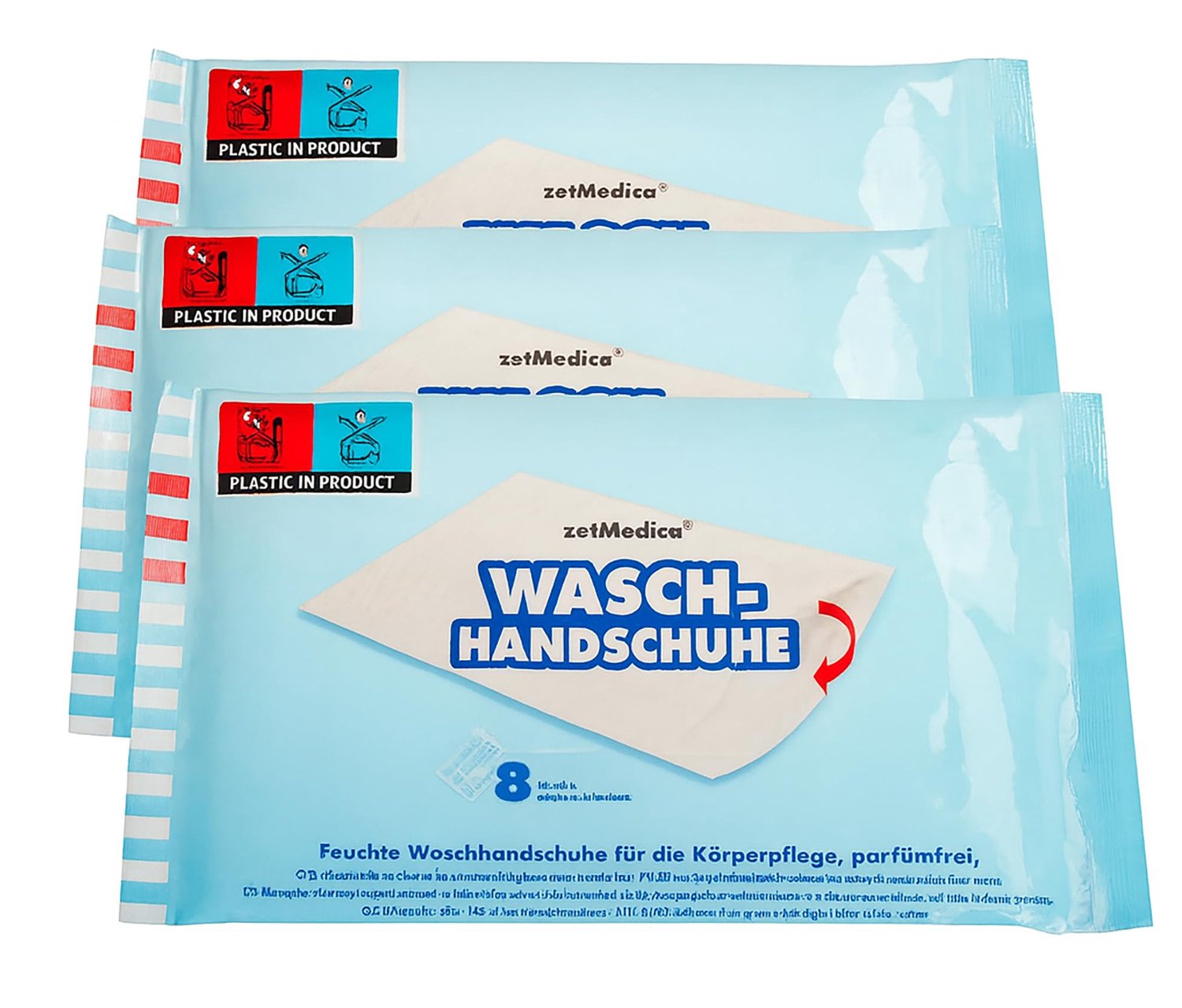 Washandjes Vochtig - Wegwerp - 3 Stuks - Antibacterieel - pH-neutraal - Parfumvrij - Met Aloë Vera en Vitamine E - Vochtige Doekjes