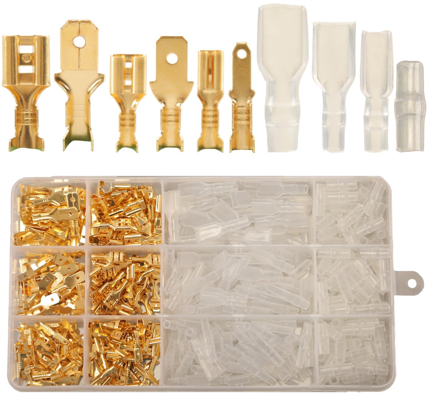 480 Stuks Spade Connector Set met Isolatie