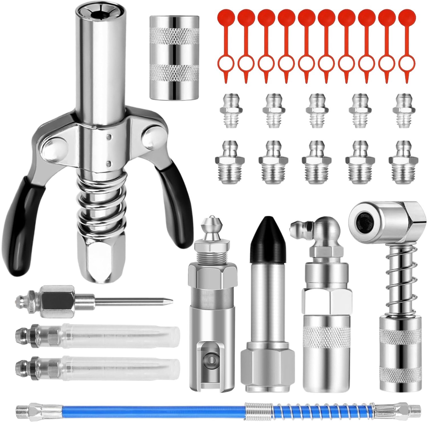28-delige Vetpers Adapter Set met Slang en Verschillende Aansluitingen