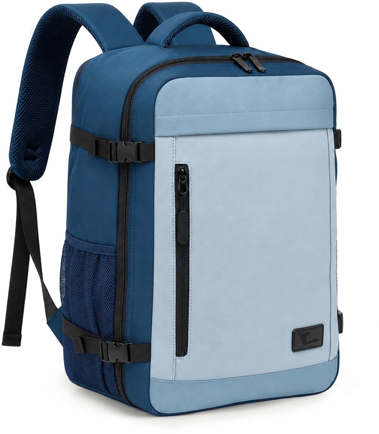 Cabin Bag voor Ryanair 40x30x20 cm, Zee Blauw, Uitbreidbaar