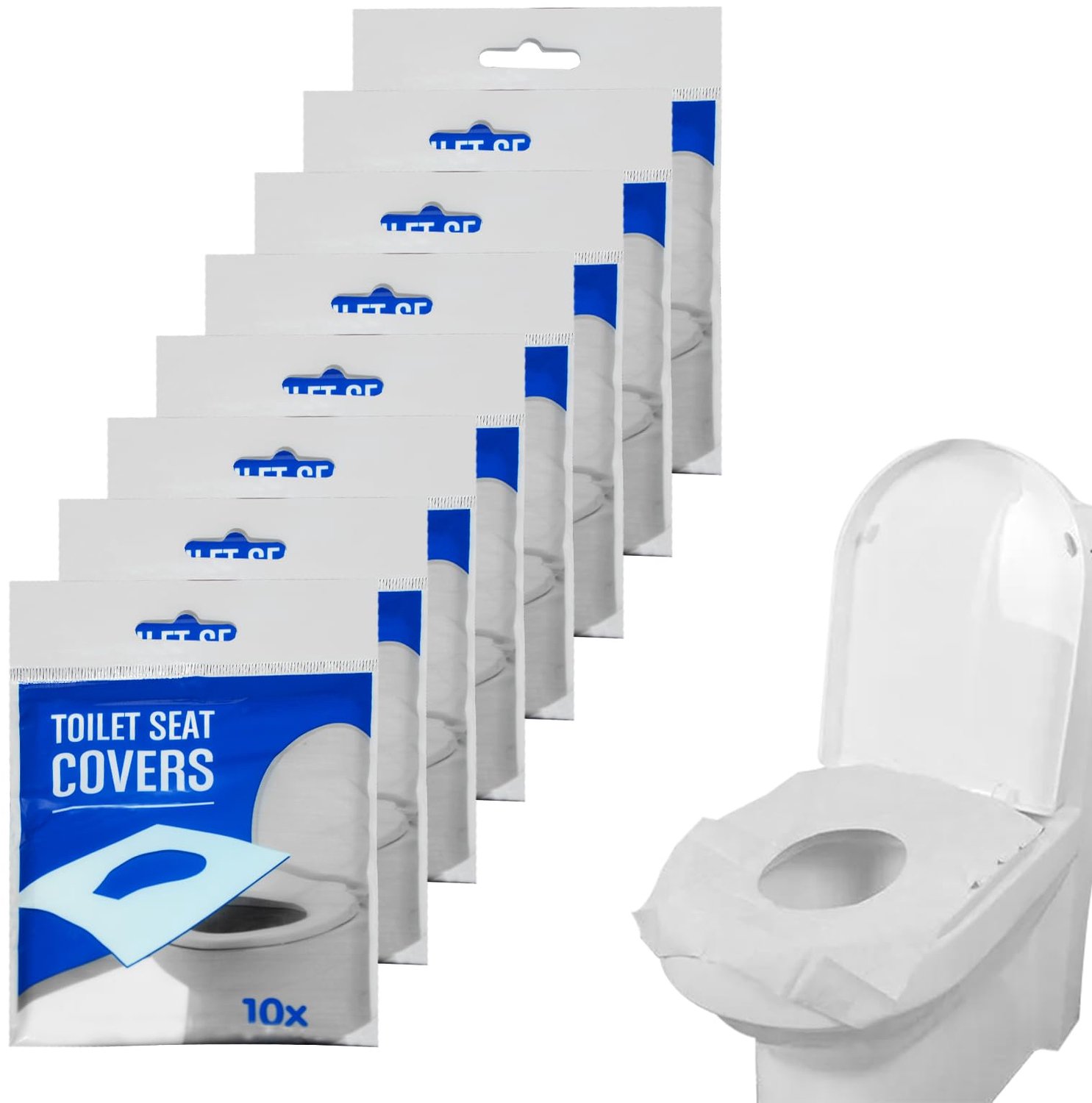 80 Stuks Wegwerp Toiletbeschermers voor Openbare Toiletten