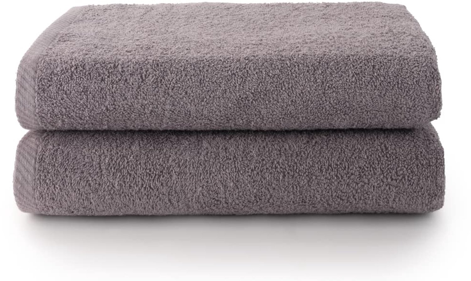 Set van 2 Extra Grote Badhanddoeken - 100x150 cm - 100% Katoen - Grijs