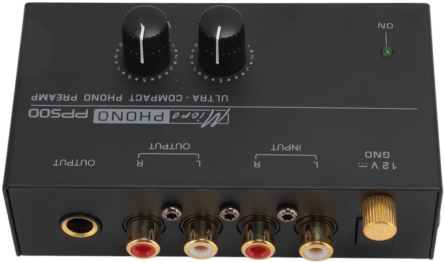 Phono Voorversterker RIAA Equalization - Compact/Duurzaam Ontwerp - Onafhankelijke Volume Controle - Meerdere Aansluitingen - Ultra-Laag Geluid - Hoogwaardige Geluidskwaliteit - Audio Voorversterker