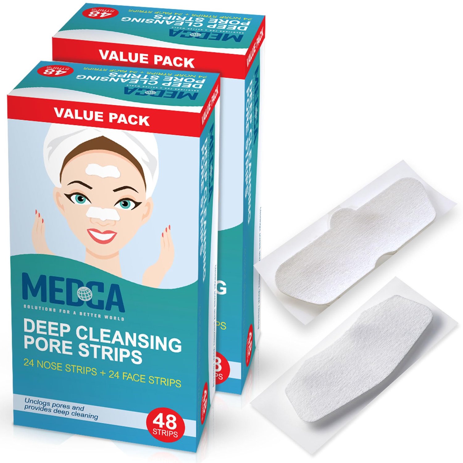 Diepreinigende Poriënstrips voor Mee-eters (96 Stuks)