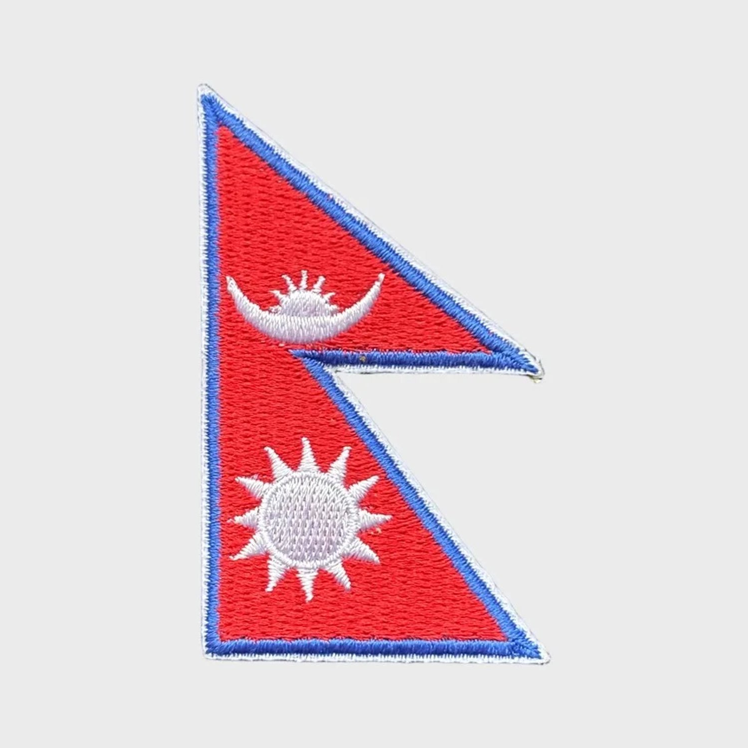 Patchy® – Nepalese vlag Strijk Embleem Patch 6.5 x 4 cm