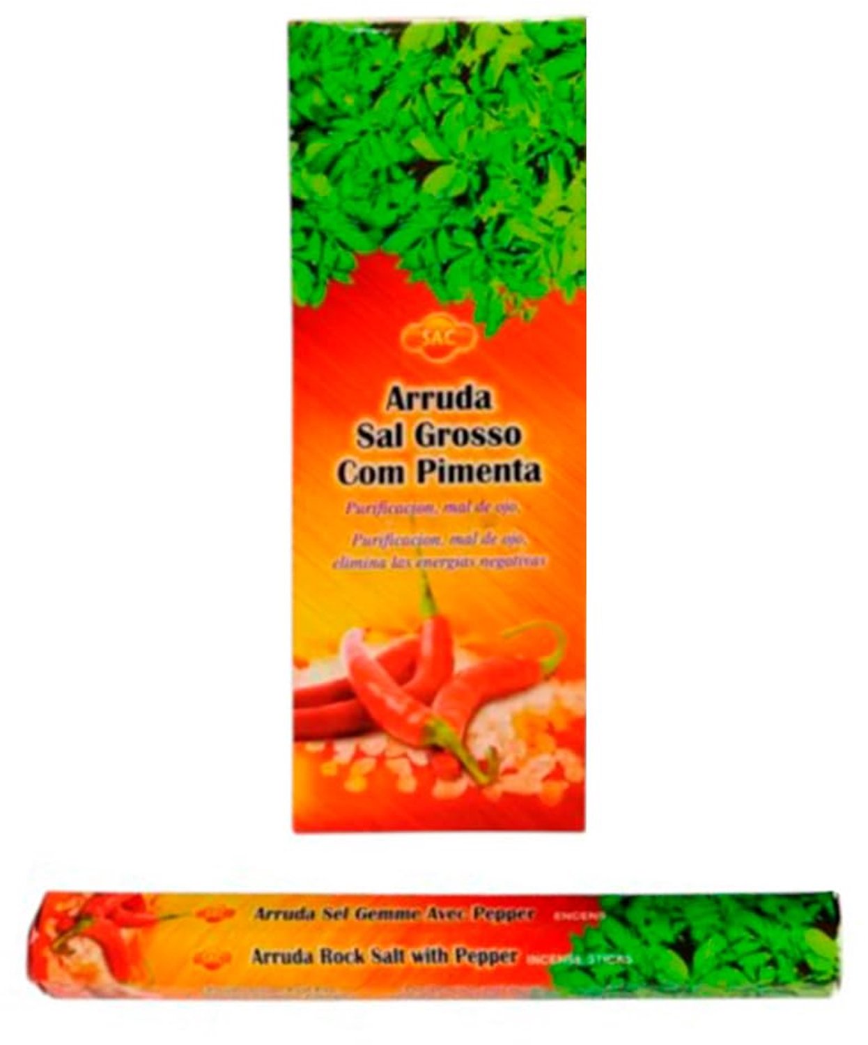 Wierook met Zout, Wijnruit en Peper - 6 Hexagonale Pakjes