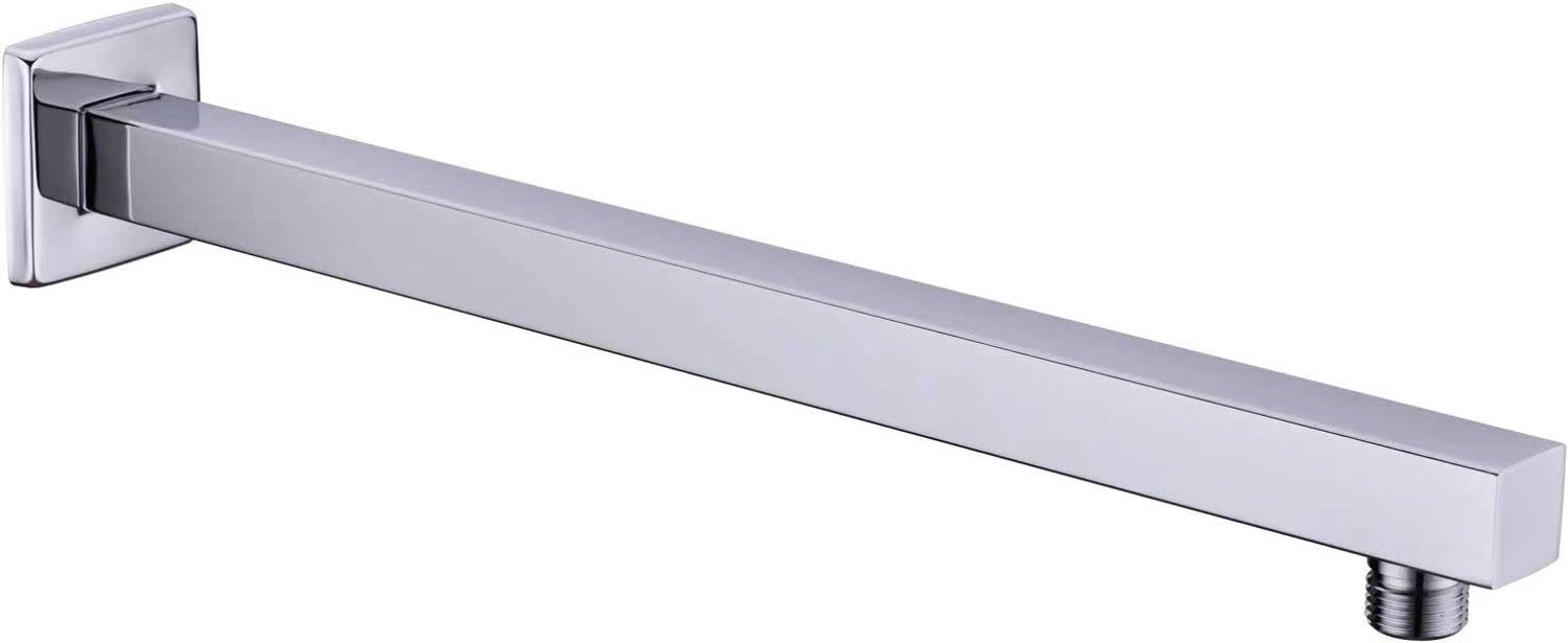 Douchearm 16 Inch - Regenkop Verlenging met Flens - Chroom