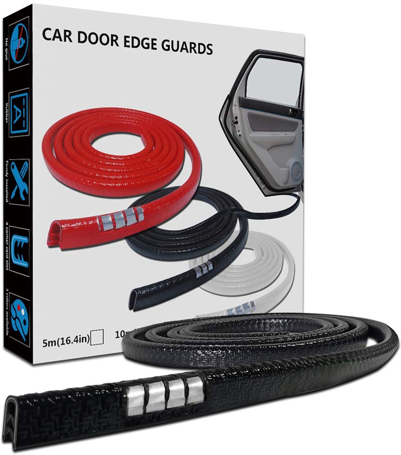5M U-vormige Rubber Dorpelbescherming voor Auto