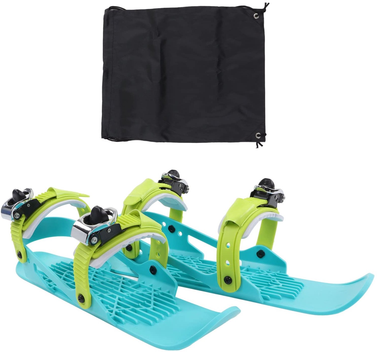 Korte Skischaatsen Verstelbaar - Mini Skischoenen - Wintersportuitrusting - Buitenskiën - Veilig in Gebruik - Hoogwaardig Nylon
