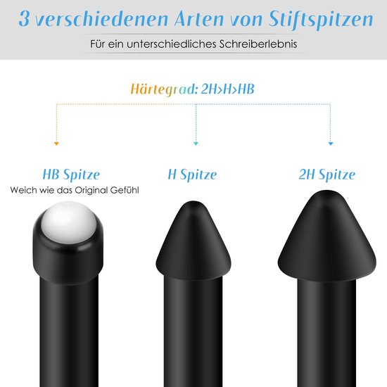 3 Vervangbare Penpunten voor Compatibele Surface-Pennen — afbeelding 2