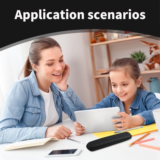 Pencilhouder met rits - Neopreen Etui - Beschermhoes voor Apple Pencil - Opbergvak - Krasbestendig - Wasbaar Materiaal - Penhouder — afbeelding 2