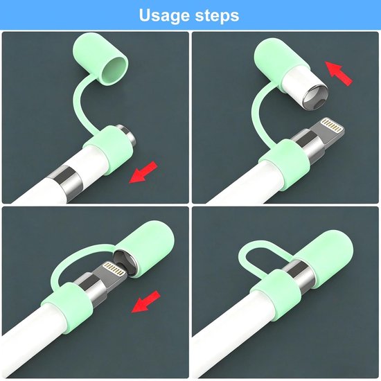 Set van 6 Magnetische Caps voor Apple Pencil — afbeelding 4