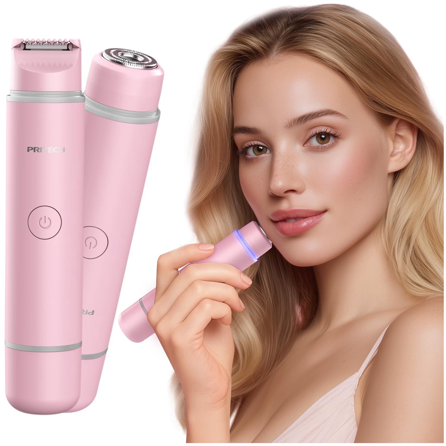 2-in-1 Dubbelkoppig Scheerapparaat voor Vrouwen - Nat & Droog